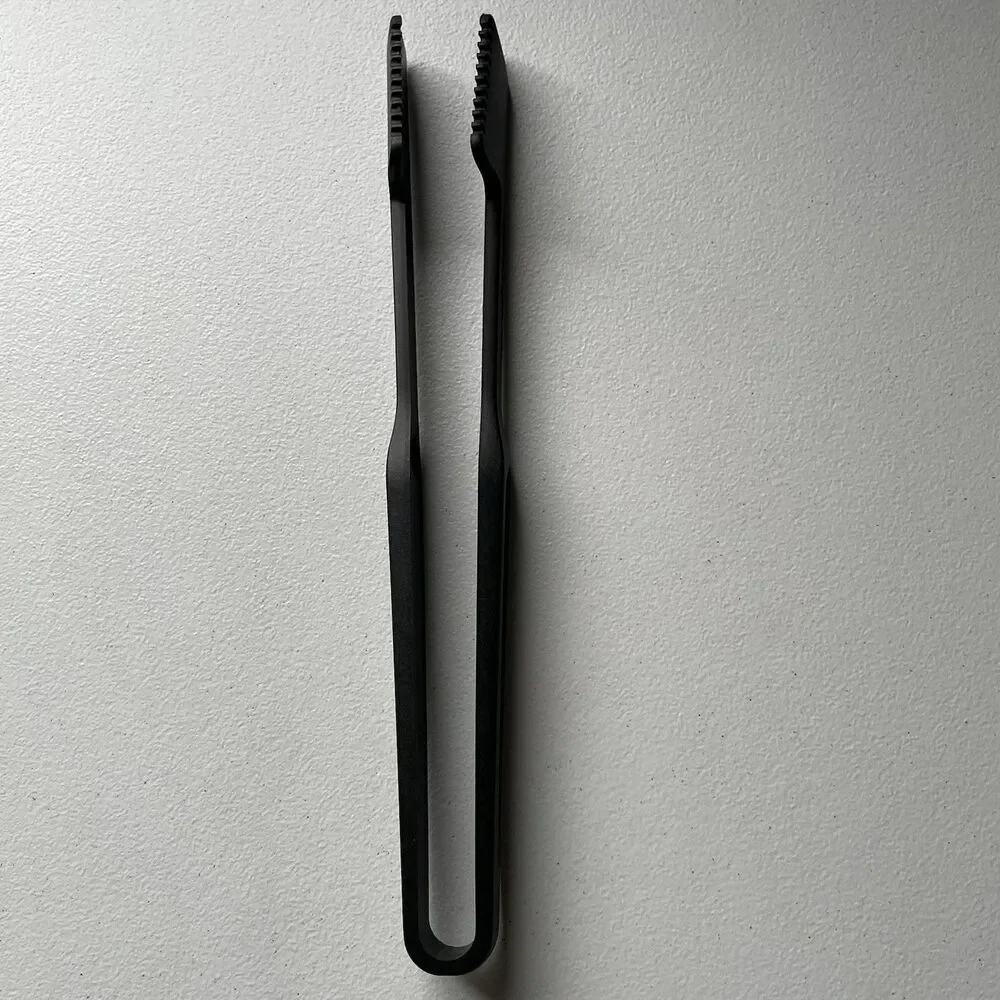 Pampered Chef Black Nylon Kitchen Tongs Turners Heat Resistant Serrated Tips 13